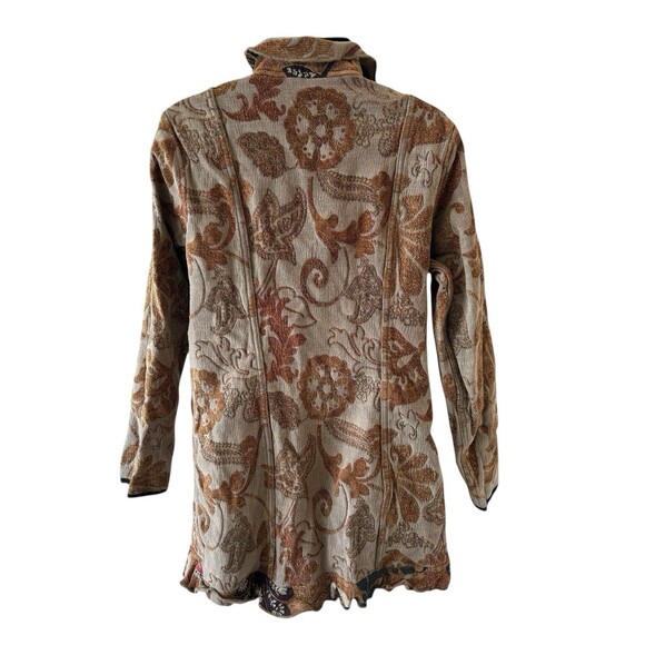 Trimdin S? Brocade Jacket Blazer Wearable Art Floral Reversible Provence Garden - Picture 4 of 14